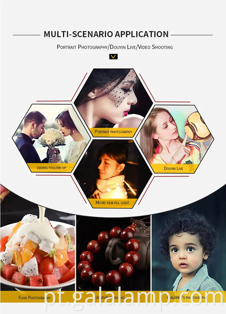 Luz de painel LED de 14 polegadas para transmissão profissional ao vivo